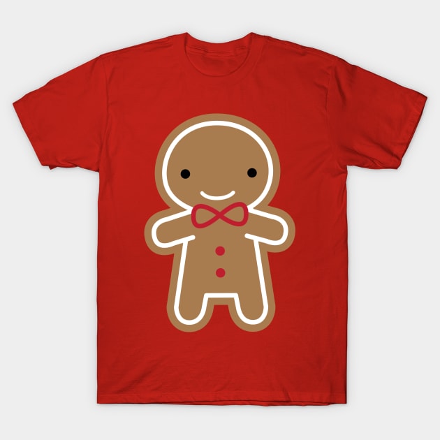 Kawaii Gingerbread Man T-Shirt by marcelinesmith